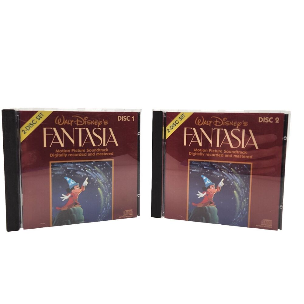 WALT DISNEY FANTASIA Motion Picture Soundtrack Disc 1 and 2 CD Set